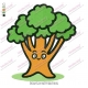 Big Tree with Green Leaf Embroidery Design